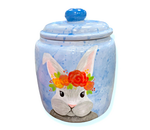 Pasadena Watercolor Bunny Jar