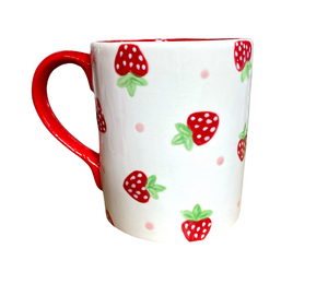 Pasadena Strawberry Dot Mug