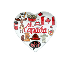 Pasadena Canada Heart Plate