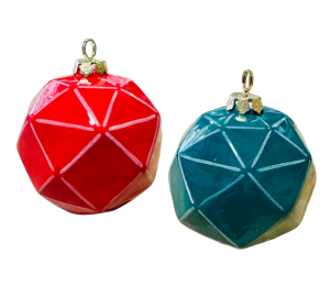 Pasadena Jewel Toned Faceted Ornament