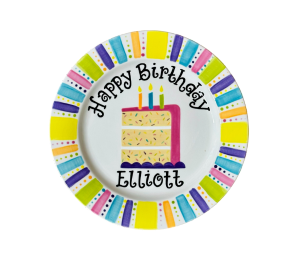 Pasadena Birthday Cake Plate