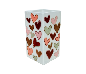 Pasadena Quilted Heart Vase